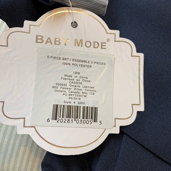 Baby tuxedo set - Picture 2 of 2